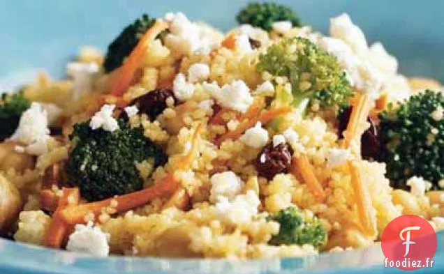 Couscous au Curry avec Brocoli et Feta