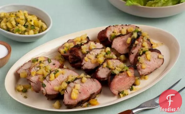 Filets de Porc au Chutney Ananas-Menthe