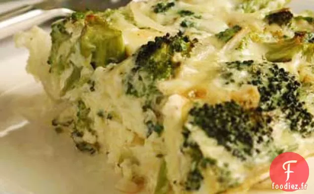 Quiche au Brocoli et au Fromage sans Croûte