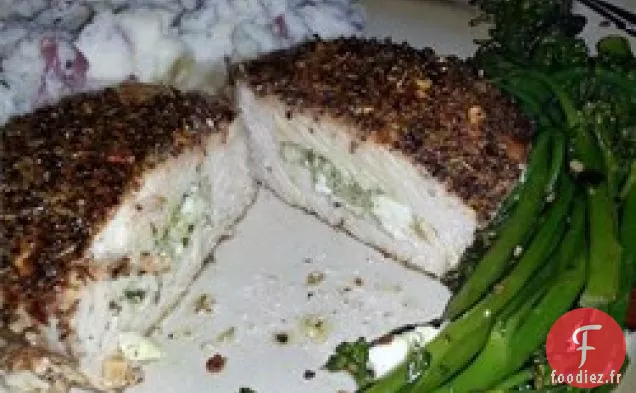 Côtelettes de Porc Farcies au Pesto