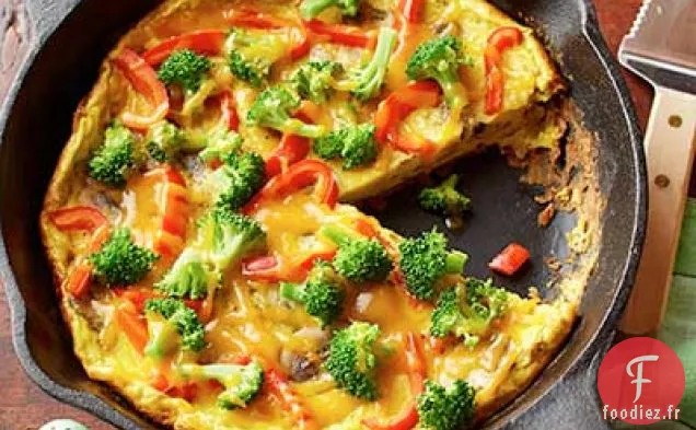 Frittata au Brocoli et aux Champignons
