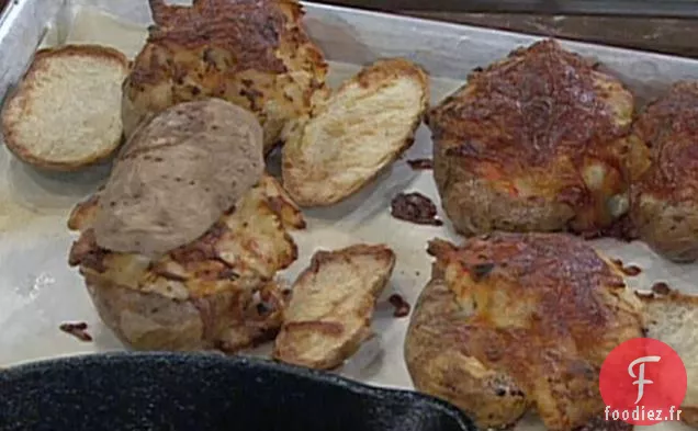 Pommes De Terre au Crabe Farcies Deux Fois Au Four