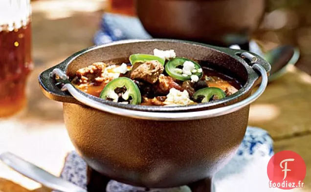 Chevreuil, Saucisse et Piment aux Haricots Noirs