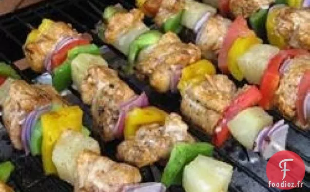 Brochettes de Poulet au Chili et au Citron Vert