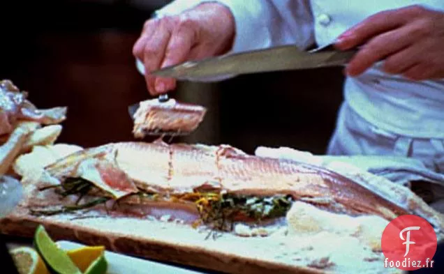 Omble Chevalier en Croûte de Sel avec Aïoli au Safran