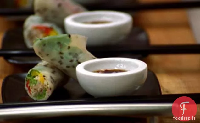 Wraps de Papier de Riz aux Légumes