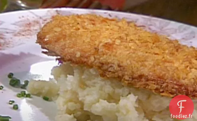 Purée de Pommes de Terre au Poulet et à l'Ail aux Croustilles de Robin