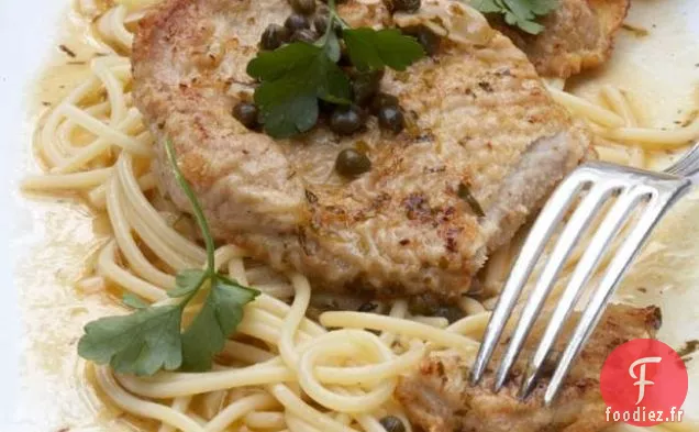 Piccata De Veau Au Citron, Câpres Et Persil - Sauce Au beurre