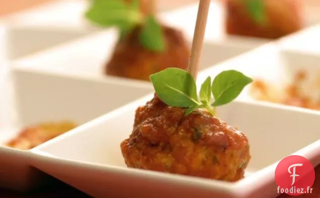 Boulettes de Cocktail Italiennes aux Herbes et à la Ricotta