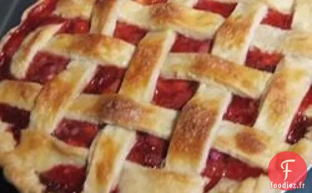 Ma Propre Tarte à La Fraise Et à La Rhubarbe