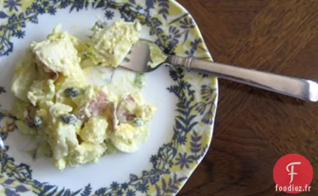 Salade De Pommes De Terre Légère À La Crème Sure Et Aux Câpres