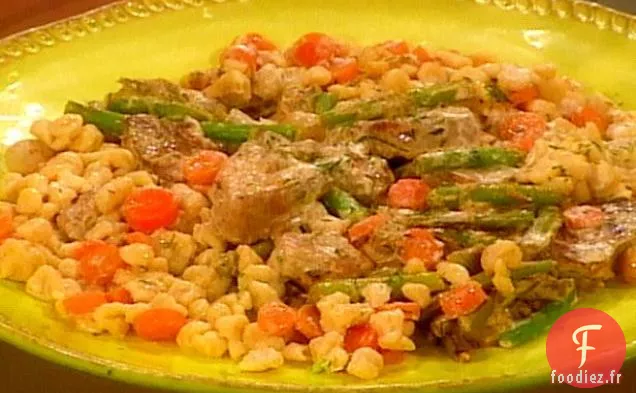 Porc à la moutarde au Spaetzle