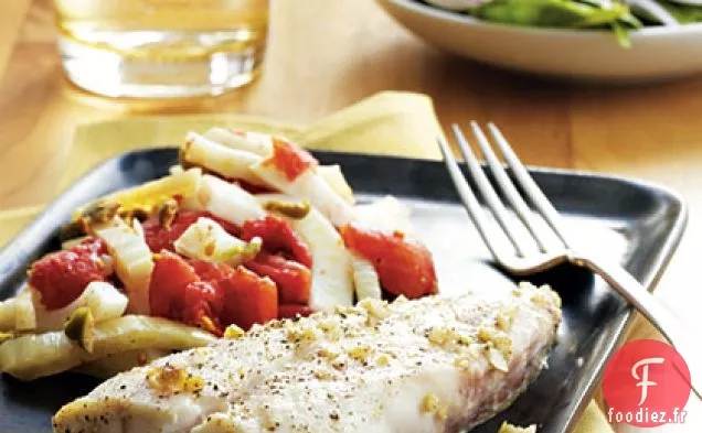 Mérou Rôti à la Poêle aux Légumes Provençaux