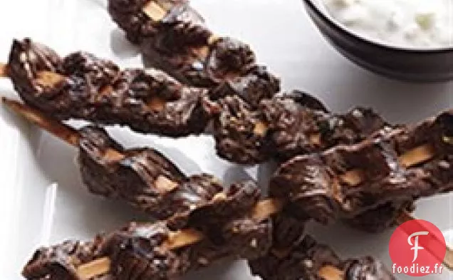 Brochettes de Souvlaki de Bison
