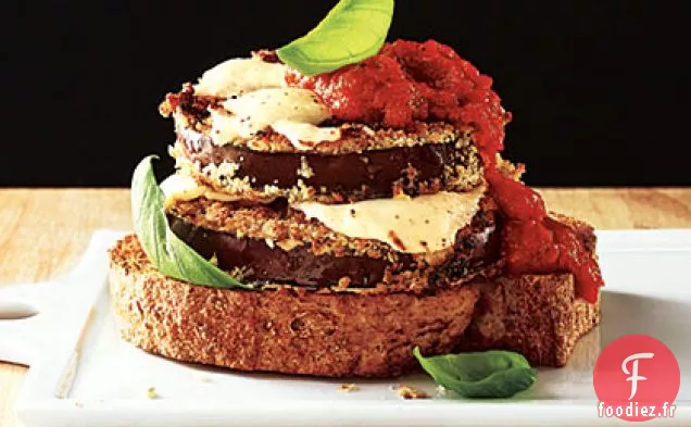 Sandwichs Aux Aubergines à Face Ouverte