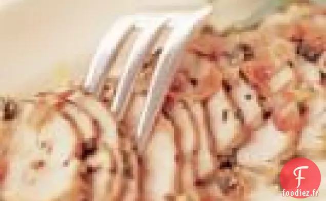 Filet De Porc Romarin-sauge Avec Pancetta Et Câpres Frites