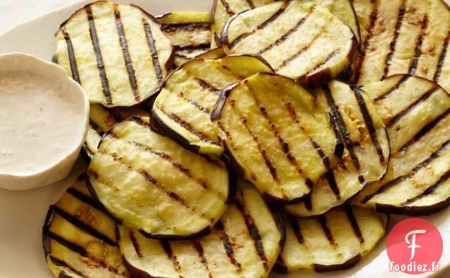 Aubergines Grillées Au Yogourt et à la Menthe