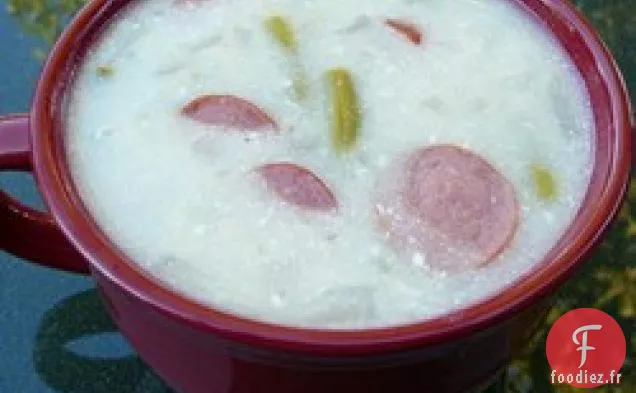 Soupe Crémeuse aux Haricots Verts