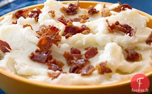 Purée de Pommes de Terre au Bacon Et à l'Ail