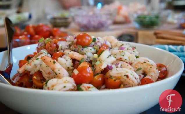 Salade De Crevettes Et Câpres