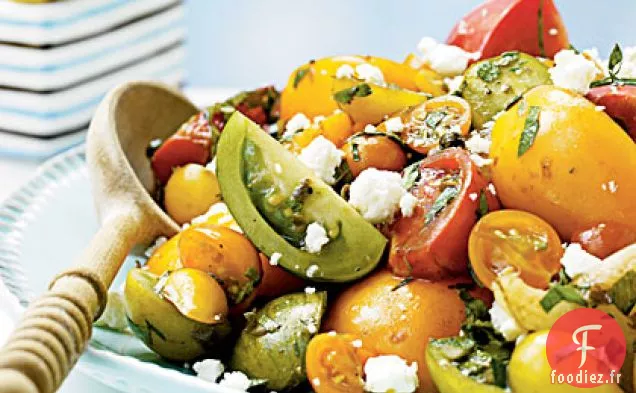 Salade de Tomates Anciennes aux Herbes et aux Câpres