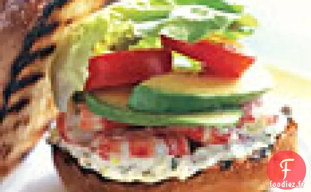 Sandwichs aux Crevettes avec Mayonnaise Estragon-Câpres