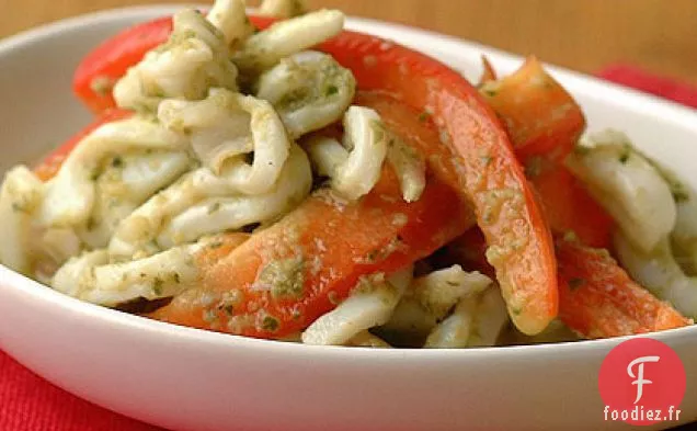 Calamars Grillés à la Sauce aux Câpres au Citron