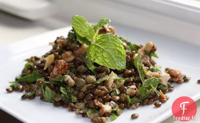 Lentilles Aux Câpres, Noix, Huile De Noix Et Menthe