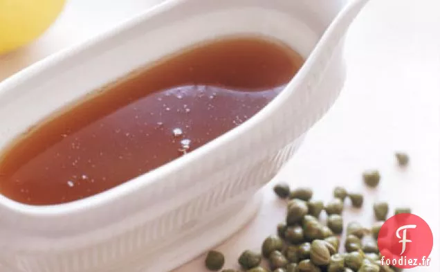 Sauce au Beurre Brun et au Citron