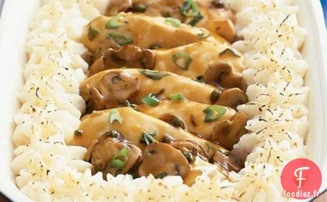 Casserole de Poitrine de Poulet et Champignons