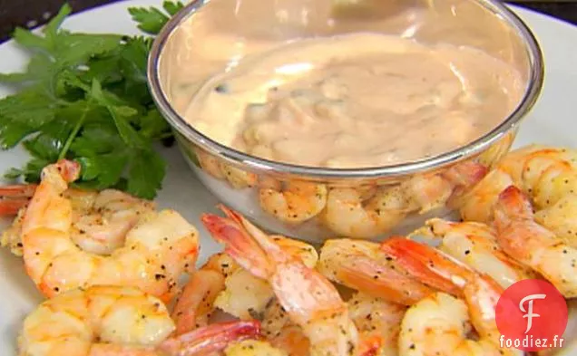 Crevettes Rôties à la Vinaigrette des Mille Îles