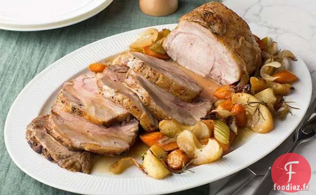 Longe de Porc Rôtie aux Pommes