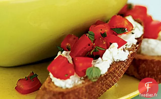 Bruschetta au Fromage de Chèvre