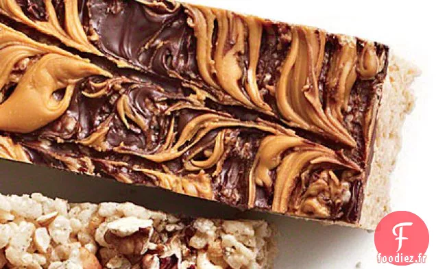 Barres Croustillantes au Chocolat et Caramel au Beurre
