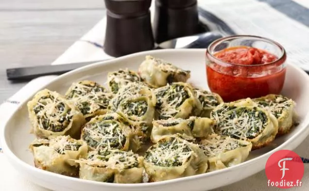 Rollatini de Pâtes Fraîches aux Épinards et à la Ricotta