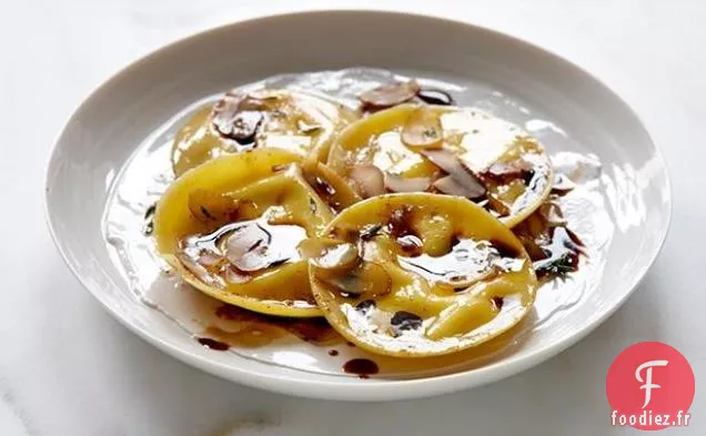 Raviolis de Châtaigne au Beurre Doré et au Thym