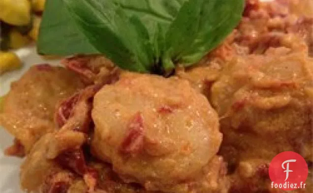 Crevettes au Cognac