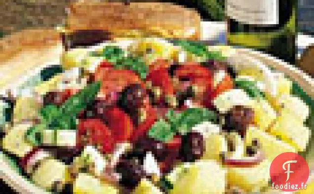 Salade de Pommes de Terre aux Olives, Tomates et Câpres