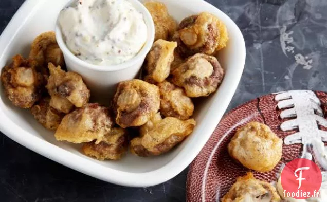 Champignons Cremini Battus à la Bière