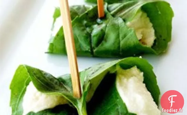 Boules de Fromage de Chèvre Enveloppées au Basilic de Prim