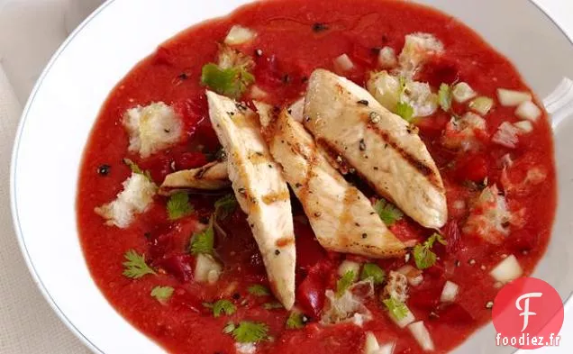 Gaspacho Au Poulet Au Citron Vert