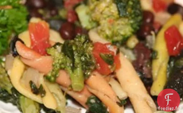Pâtes aux Épinards et Haricots Noirs