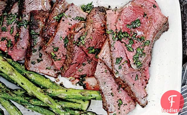 Côtelettes D'Agneau Coupées En Deux