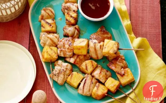Brochettes de Poulet et Ananas