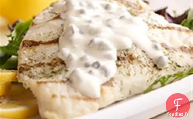 Mahi Mahi Grillé avec Sauce aux Câpres au Citron