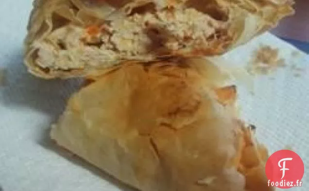 Wraps Phyllo au Poulet de Buffle