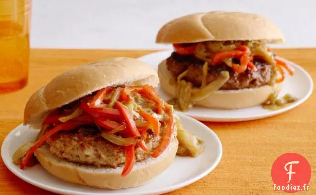 Hamburgers Fajita au Bœuf et au Poulet: En avoir un de chacun