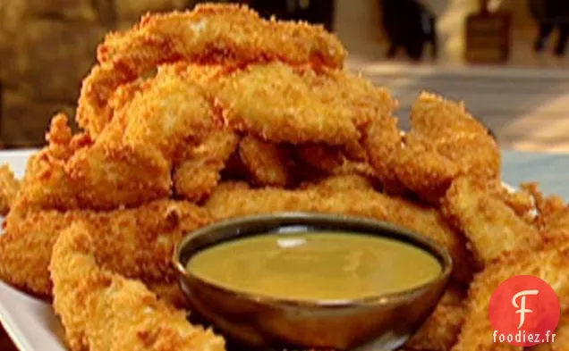 Tenders de Poulet de Tony avec Sauce Moutarde au Miel