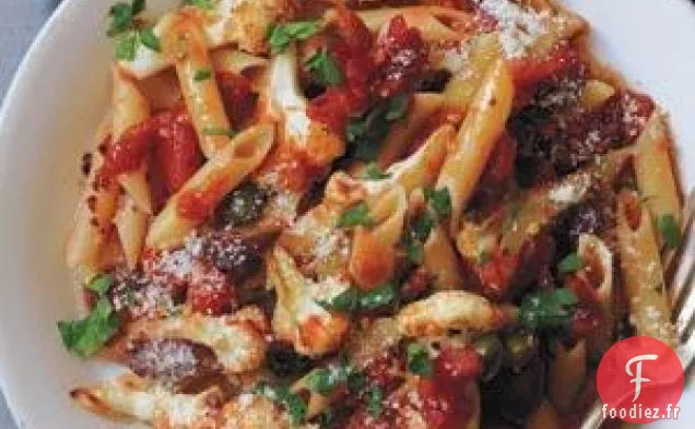 Penne de Chou-fleur Puttanesca