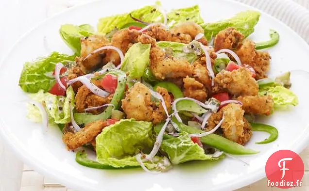 Salade de Crevettes au Pop-Corn